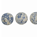  Набор керамических шаров с синей росписью Oriental Blue & White Ornament Vases варинант исполнения - 3 | Loft Concept в Ижевске