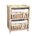 Стеллаж для детской с плетенным выдвижными корзинами Bow варинант исполнения - 2 | Loft Concept в Ижевске