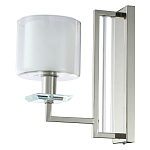 Бра с геометрическим каркасом из металла и цилиндрическим стеклянным плафоном Laurent варинант исполнения - 1 | Loft Concept в Ижевске