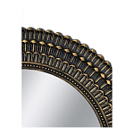 Зеркало круглое с текстурированным дизайном рамы Helios варинант исполнения - 4 | Loft Concept в Ижевске