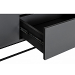 ТВ-тумба цвета графит с  2-мя дверцами и ящиком Strict Lines варинант исполнения - 4 | Loft Concept в Ижевске