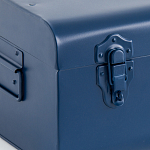 Металлический сундук Metal Dark Blue варинант исполнения - 4 | Loft Concept в Ижевске