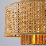 Подвесной светильник с абажуром из плтеного бамбука Light Inside the Cell варинант исполнения - 4 | Loft Concept в Ижевске