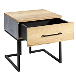 Тумба прикроватная с ящиком в стиле лофт Urban Style Space 2 варинант исполнения - 4 | Loft Concept в Ижевске