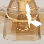 Подвесной светильник с двухъярусным плафоном цвета янтарь Honey Layer варинант исполнения - 8 | Loft Concept в Ижевске