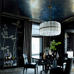 Обои ручная роспись Bamboo Special Colourway on Pitch dyed silk варинант исполнения - 2 | Loft Concept в Ижевске