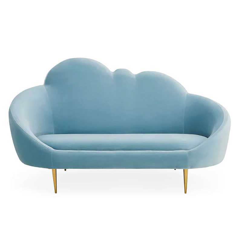 Уникальный детский диван Soft Cloud двухместный Голубой Золотой Уникальный детский диван Soft Cloud двухместный Голубой Золотой в Ижевске | Loft Concept