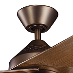 Потолочный вентилятор с тремя угловатыми лопастями Kichler варинант исполнения - 2 | Loft Concept в Ижевске