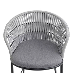 Стул барный с декоративным плетением на спинке и подлокотниках Chair Weave варинант исполнения - 5 | Loft Concept в Ижевске