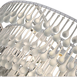 Люстра подвесная круглая с молочными стеклянными подвесками в форме капель Droplet Chandelier варинант исполнения - 3 | Loft Concept в Ижевске