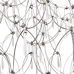 Люстра с тонким металлическим каркасом цвета хром Quasar варинант исполнения - 4 | Loft Concept в Ижевске