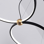 Люстра подвесная светодиодная черный металл Ring Horizontal варинант исполнения - 14 | Loft Concept в Ижевске