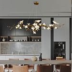 Люстра в виде золотой ветки с цветами и птичками Marvelous Garden варинант исполнения - 6 | Loft Concept в Ижевске