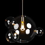 Подвесной светильник со стеклянными плафоном в виде шара и золотыми деталями & Coombes варинант исполнения - 3 | Loft Concept в Ижевске