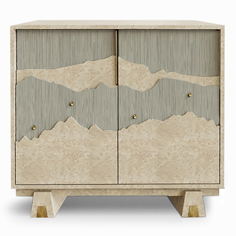 Буфет Okinawa Taupe  Бежевый Серый Золотой в Ижевске | Loft Concept 