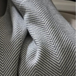 Плед из шерсти мериноса серого цвета 130×180 см Gray Waves варинант исполнения - 6 | Loft Concept в Ижевске