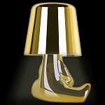 Настольная лампа фигурная золотого цвета с гладким абажуром Высота 16 см Sophia варинант исполнения - 5 | Loft Concept в Ижевске