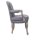 Кресло Aubrey Classical Armchair grey flax варинант исполнения - 1 | Loft Concept в Ижевске