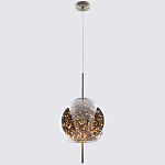 Подвесной светильник с гирляндой внутри круглого стеклянного плафона Garland Glass Hanging Lamp варинант исполнения - 2 | Loft Concept в Ижевске