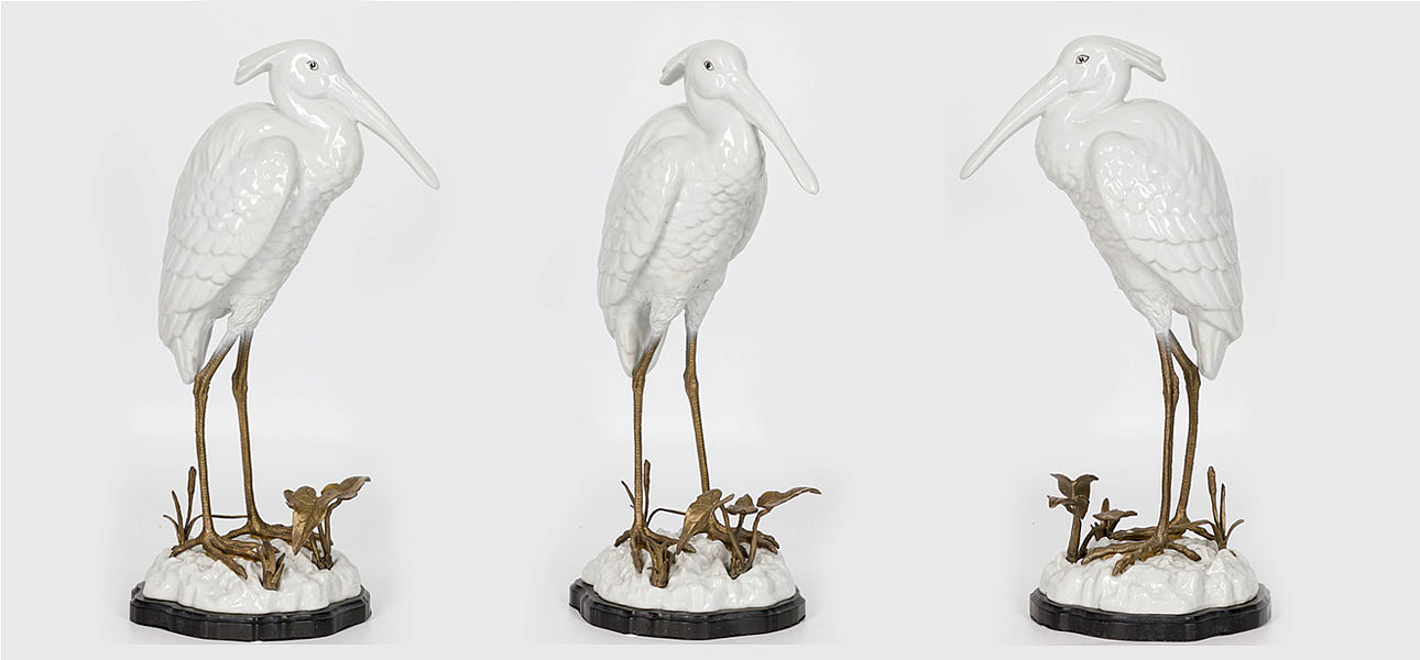 Статуэтка фарфоровая Цапля White heron Статуэтка фарфоровая Цапля White heron - Loft-Concept в Ижевске