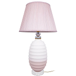 Настольная лампа керамическая Pink lampshade варинант исполнения - 2 | Loft Concept в Ижевске