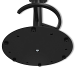 Барный стул вращающийся со спинкой и подлокотниками Douglas Rhombus Черный Велюр варинант исполнения - 8 | Loft Concept в Ижевске