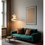 Подвесной вязаный белый светильник «Моника» варинант исполнения - 2 | Loft Concept в Ижевске