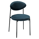 Стул металлический с мягкой спинкой и сиденьем из велюра Alfie Chair варинант исполнения - 3 | Loft Concept в Ижевске