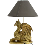 Настольная лампа с абажуром Дракон Golden Dragon Lamp Brown варинант исполнения - 4 | Loft Concept в Ижевске