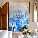 Обои ручная роспись Le Brésil Mer Bleue варинант исполнения - 3 | Loft Concept в Ижевске