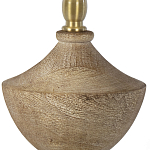 Настольная лампа деревянная с белым абажуром Wooden Table Lamp варинант исполнения - 3 | Loft Concept в Ижевске