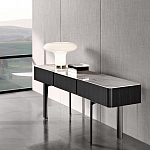 Консоль чёрная с позолоченной центральной частью Beyond Console варинант исполнения - 2 | Loft Concept в Ижевске