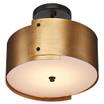 Потолочный светильник круглый светодиодный Semicircular Gold Panels старинная латунь варинант исполнения - 2 | Loft Concept в Ижевске