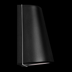 Уличный настенный светильник светодиодный конусообразной формы черного цвета из металла Urban Minimalist варинант исполнения - 3 | Loft Concept в Ижевске