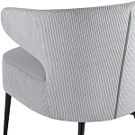 Современное мягкое кресло на металлических ножках Rakush Grey варинант исполнения - 7 | Loft Concept в Ижевске