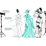 Megan Hess. Audrey Hepburn варинант исполнения - 2 | Loft Concept в Ижевске