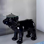 Дизайнерский журнальный стол с основанием в виде собаки Tufetic варинант исполнения - 1 | Loft Concept в Ижевске