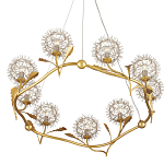 Люстра круглая с декором в виде цветков одуванчика Hanging Dandelion варинант исполнения - 3 | Loft Concept в Ижевске