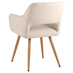 Стул в рогожке бежевого цвета NEASAN STOOL варинант исполнения - 4 | Loft Concept в Ижевске