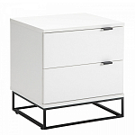 Тумба прикроватная белая с ящиками Strict Lines варинант исполнения - 1 | Loft Concept в Ижевске