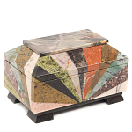Шкатулка из натурального камня змеевик Stone Casket варинант исполнения - 1 | Loft Concept в Ижевске