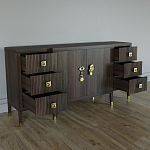 Большой Комод-буфет Elsa Dreams Walnut с ящиками варинант исполнения - 6 | Loft Concept в Ижевске