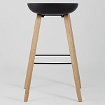 Барный стул на ножках из натурального дерева Boras Black варинант исполнения - 4 | Loft Concept в Ижевске