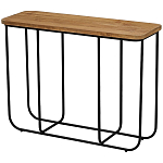 Консоль с деревянной столешницей Lyon Wood Metal Console варинант исполнения - 1 | Loft Concept в Ижевске