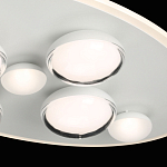 Потолочный светильник овальной формы белого цвета с 7-ю лампами Lunar Pebbles варинант исполнения - 6 | Loft Concept в Ижевске