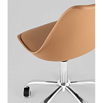 Офисный стул на металлическом основании EGGERY Brown пластик варинант исполнения - 3 | Loft Concept в Ижевске