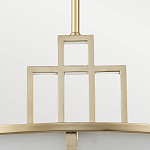 Подвесной светильник цвета латунь с белым матовым плафоном с геометрическим рисунком Feiss варинант исполнения - 4 | Loft Concept в Ижевске