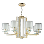 Люстра с 8-ю цилиндрическими плафонами из стекла Laurent варинант исполнения - 5 | Loft Concept в Ижевске