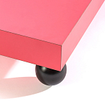 Дизайнерский кофейный стол на круглых ножках Poltronova T02 Pink Coffee Table варинант исполнения - 3 | Loft Concept в Ижевске