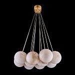 Люстра подвесная круглая с сферическими плафонами из натурального камня Glowing Spheres варинант исполнения - 12 | Loft Concept в Ижевске